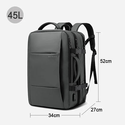 BANGE Business Trip Travel Waterproof Extension Pack Flight Approved Carry On Backpack
