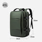 BANGE Business Trip Travel Waterproof Extension Pack Flight Approved Carry On Backpack