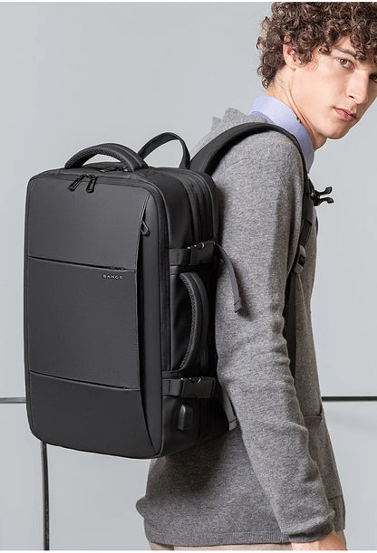BANGE Business Trip Travel Waterproof Extension Pack Flight Approved Carry On Backpack
